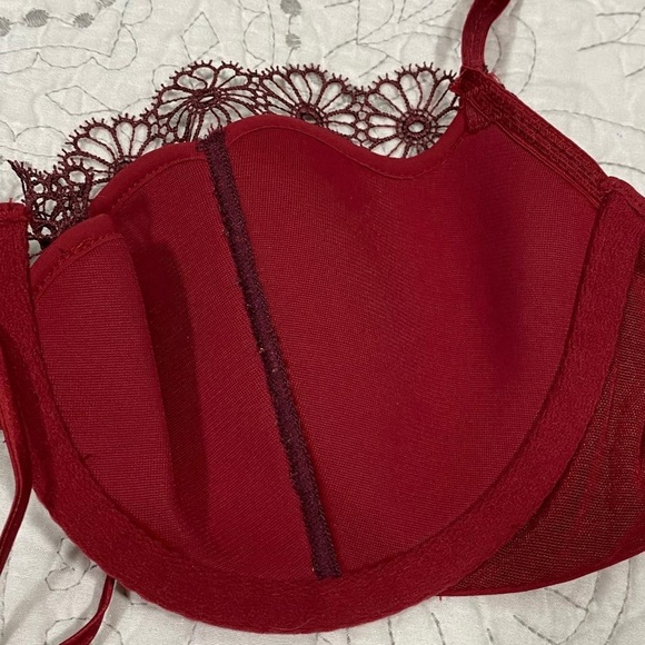 VS Sexy Plunge Coverage Pushup Racerback Lace Bra - Picture 6 of 14
